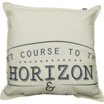 Overseas Almohada 45x45 cm algodón blanco crudo