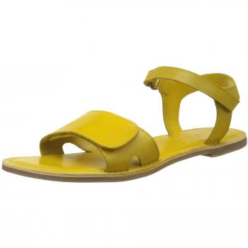 Kickers Diese, Sandalias con Punta Abierta para Niñas, Amarillo