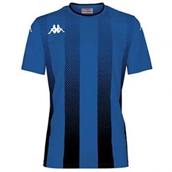 Camiseta de Manga Corta Kappa Bugo Azul/Negro S