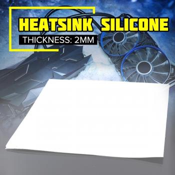 Almohadilla Térmica Conductiva de Silicona 100x100x2mm para GPU y CPU - Disipador de Calor para PC