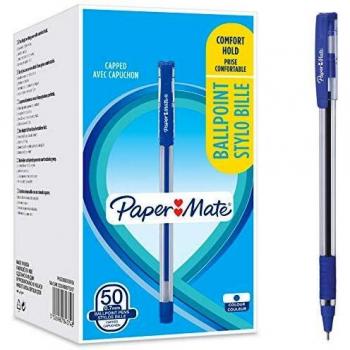 Paper mate brite bolígrafo 0.7mm azul -50u-