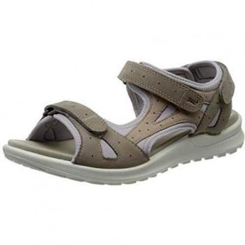 Legero Siris Women's Nubuck Wedge Sandals in Pink and Gray, Size 11 US