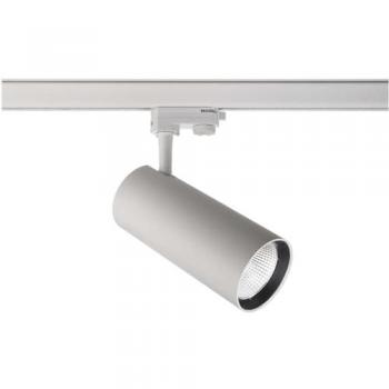 Foco de Pista LED Trifásico 30W Ajustable Blanco 4000K Iluminación Específica 40 Grados