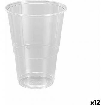 Set de Vasos Reutilizables de Plástico Transparente Algon 25 Piezas 500 ml (12 Unidades)