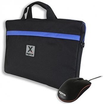 Approx appNBBUNDLES 15.6 Maletín Negro, Azul, Naranja - Funda
