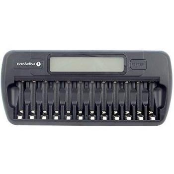 EverActive NC-1200 - Cargador de pilas inteligente 12x AAA/AA