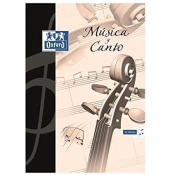 Oxford 100105244 - Pack de 20 cuadernos de música y canto grapados y 8 pentagramas interlineados, A4