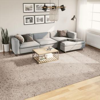 Alfombra larga Shaggy PAMPLONA moderna beige 300x400 cm