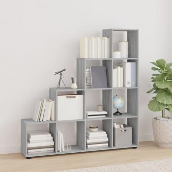 Estantería Escalera Gris Sonoma 142 cm Madera Multicapa