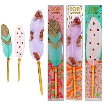 TOPModel Bolígrafo con Pluma Decorativa (Diseño Aleatorio)