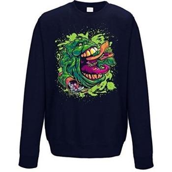 suÃ©ter de cuello redondo sudadera Green Ghost Navy size XXL