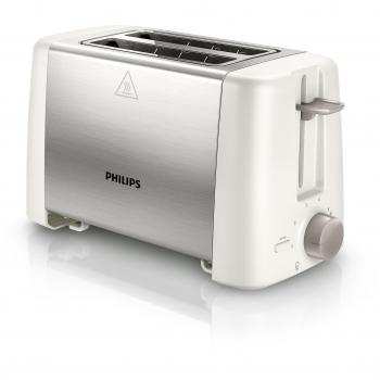 Philips Daily Collection HD4825/00 - Tostadora, 800 W, compacto, bandeja recogemigas y función para recalentar