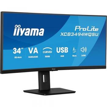 Monitor Curvo LED Iiyama ProLite XCB3494WQSU-B1 34 UltraWide QHD 3440x1440 120Hz Altura Ajustable FreeSync Premium