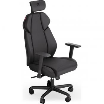Silla gaming ENDORFY Meta BK, asiento ergonómico, respaldo alto, soporte lumbar ajustable, reposabrazos regulables, base de metal resistente, ruedas giratorias, tapizado en tela transpirable y acolchado de alta dens