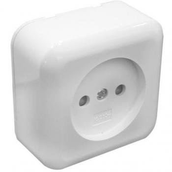 Base de enchufe Schuko sin toma de tierra para superficie de 16A/250V~ - Electro Dh 36.470/ST/B