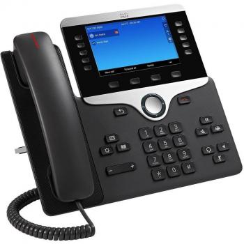 Cisco 8841 Terminal con conexión por cable Negro, Plata - Teléfono IP