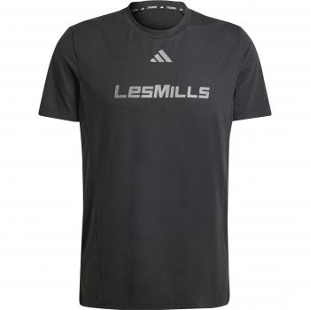 Camiseta adidas Les Mills Gráfica de Manga Corta Negra 2XL Hombre