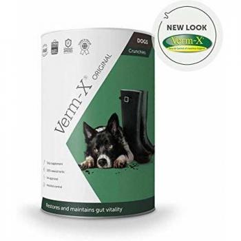 Granulados Naturales Verm-X para Perros - 100g, Antiparasitarios Intestinales, Aprobados por Veterinarios, Contiene Prebióticos