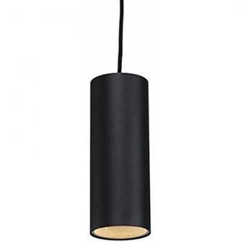 Lámpara colgante diseño negro TUBO 10 x 150 cm de aluminio