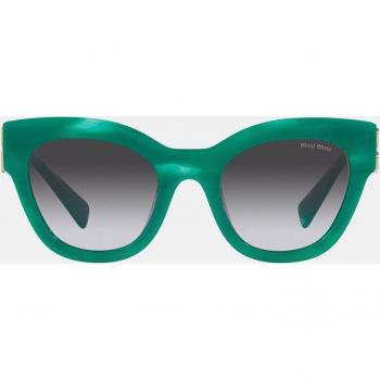 Miu Miu MU01YS Women's Square Sunglasses Green Asian Fit 15H09S Size 51