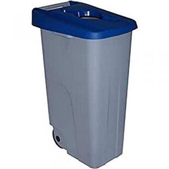 Famesa 23250-AZ Cubo reciclo Tapa/Ranura 110 L Azul