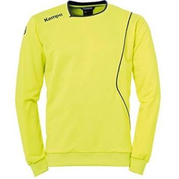 Kempa Curve Jersey De Entrenamiento, Hombre, Amarillo Fluor/Azul Deep, XXL