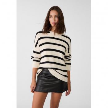 Transparent Striped Knit Jumper XS
