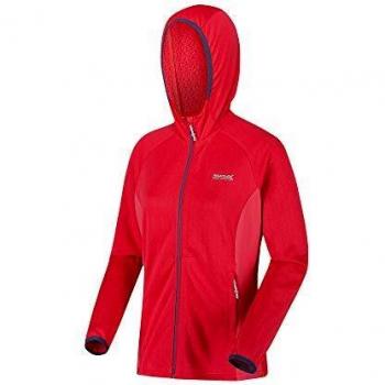 Regatta Helio-Chaqueta Softshell Deportiva con Capucha Y Cremallera Integral Soft Shell, Mujer, Red Sky, 8