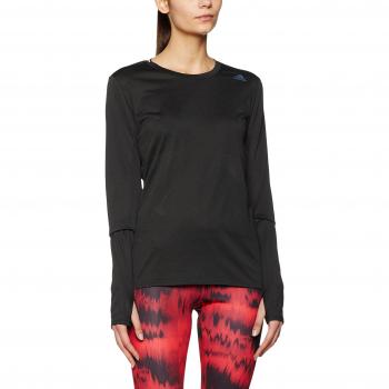 adidas Sn LS tee W Camiseta, Mujer, Negro
