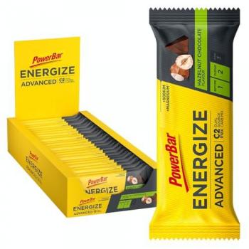 Barritas Energéticas PowerBar Energize Advanced 55g Sabor Chocolate y Avellana (15 Unidades)