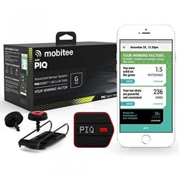 PIQ PIGOLF - Sensor multideportivo inteligente con accesorios para golf