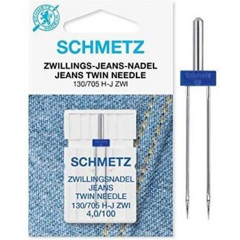 Schmetz 130-705JZWI-4.0-100 Aguja Metal, Plata, 4x100