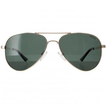 Polaroid PLD 6012/N/NEW Men's Gold Green Polarized Aviator Sunglasses 56mm