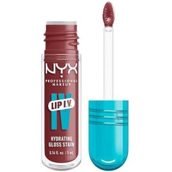 NYX Professional Makeup Lip I.V. Hydrating Gloss Stain - Long-lasting Moisturizing Lip Gloss 02 Hydra-Honey, 5mL