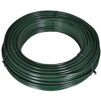 Green Steel Fence Wire 180.4' 2.1/3.1 mm