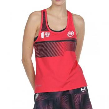 Camiseta Bullpadel WPT Rufran Carmesí Flúor Mujer