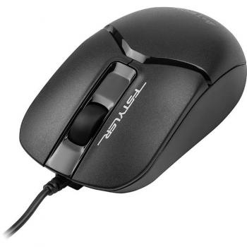 Ratón óptico con cable A4Tech Fstyler FG12S (silencioso) - Modelo A4TMYS47116, color negro