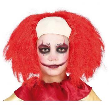 Peluca Calva de Payaso con Pelo Rojo para Niños