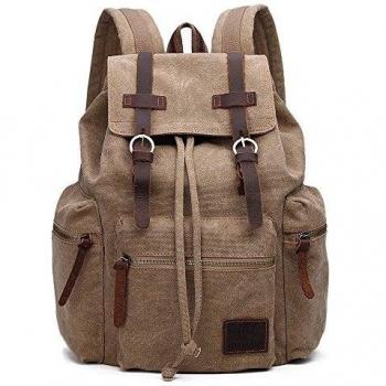 ukglobe lienzo Unisex iPad Laptop Mochila Mochila Senderismo Mochila Escolar Retro mochila # 220, hombre, caqui