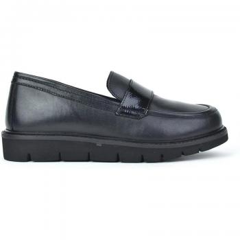 Mocasines de mujer de piel con plataforma