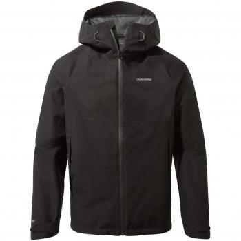 Craghoppers Caleb Goretex - Chaqueta impermeable para hombre, Hombre, Chaqueta impermeable, CMW770 80070, negro, L