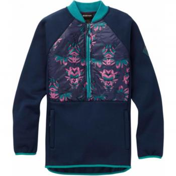 Burton W Khalsa HYBRD ANRK - Chaqueta de forro polar para mujer, Mujer, azul oscuro, small
