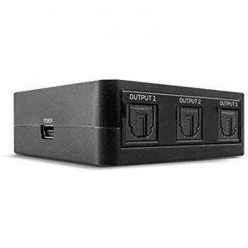 LINDY Divisor de Audio Digital TosLink (óptico) de 3 Puertos