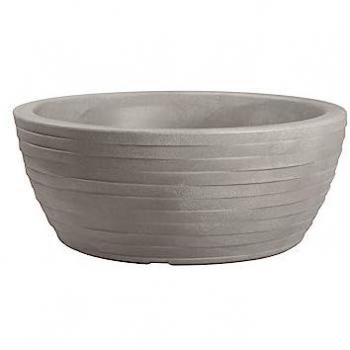 Vaso Cuenco de Resina Thetis Elegance 40 cm Color Cenere