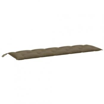 Cojín para banco de jardín tela 180x50x7 cm Color Antracita melange, Gris claro melange, Gris oscuro melange y gris taupe melange - Cojín Decorativo de Asiento para muebles de
