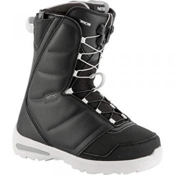 Nitro Snowboards Mujer Flora TLS '19 Ligero Snowboard Calzado de Snowboard con Cordones Sistema Principiantes Allround Freestyle Freeride Softboot Günstig Girls cálido Boots, Color Negro, tamaño 24,5