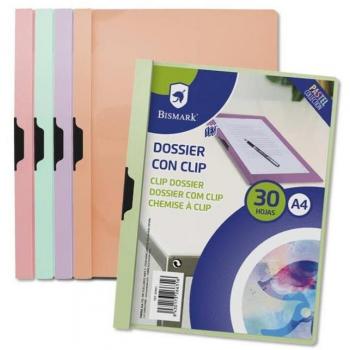 Carpeta Duraclip Pastel con Clip A4