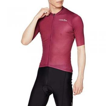 zero rh+ - Camiseta de Manga Corta para Hombre, Color Rojo Fluorescente, Talla XL