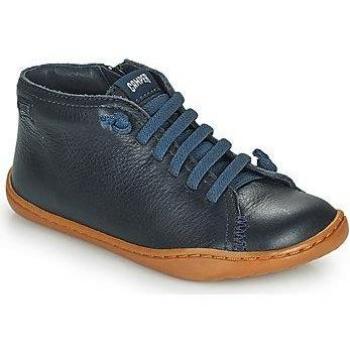 Botines de niño azul marino en piel Peu Cami Kids - Camper
