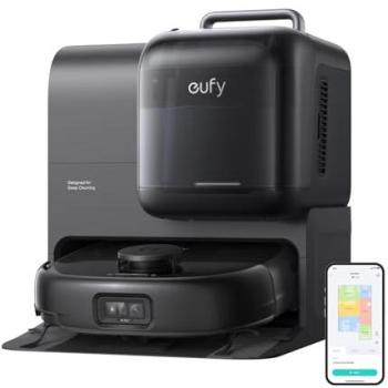 eufy Omni E28 Robot Aspirador y Limpiador con Función de Fregado, 20.000 Pa de Succión, Estación Todo-en-Uno, Negro